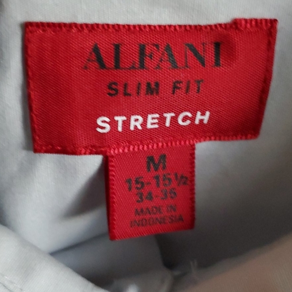 ALFANI STRETCH SLIM FIT DRESS SHIRT - Picture 3 of 4